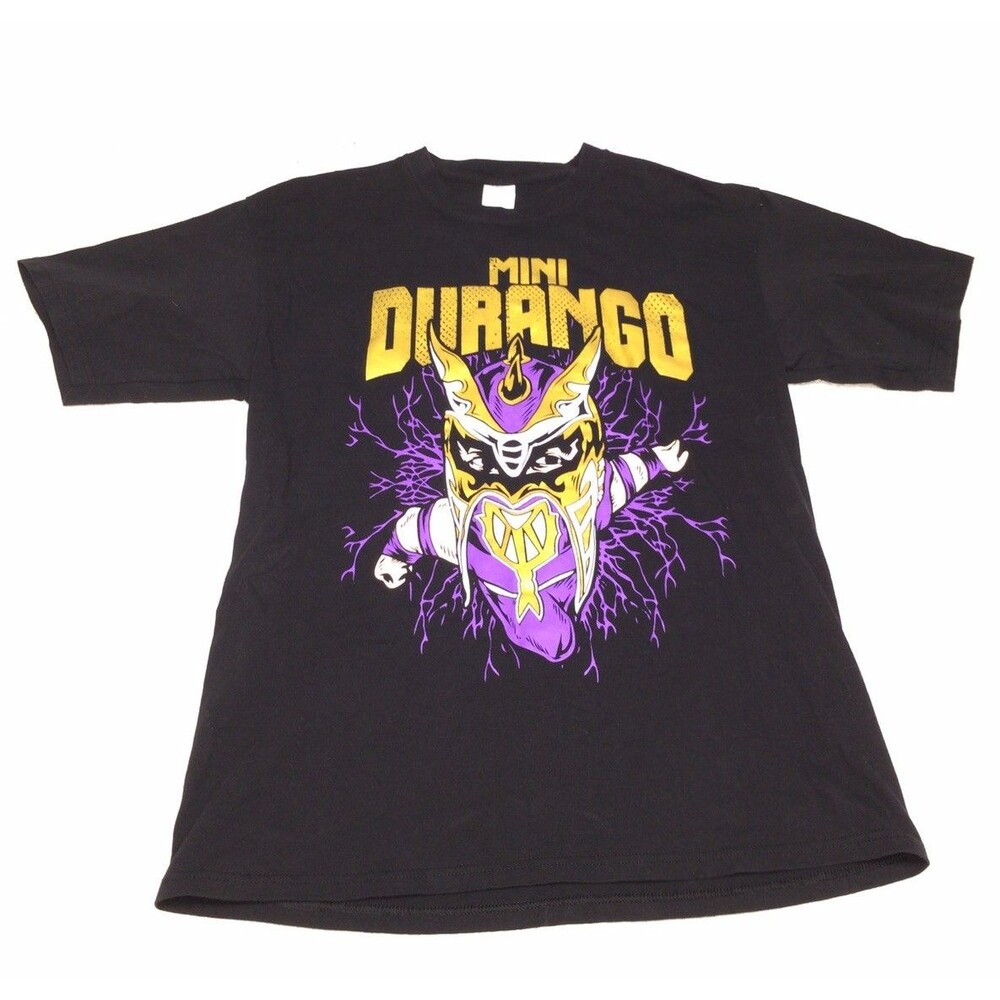 Mini Durango Extreme Midget Lucha Libre Wrestling Graphic Black Tee Shirt Large